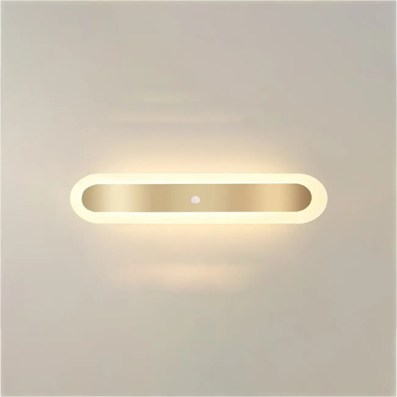 Plafonnier LED géométrique doré encastré pour salon