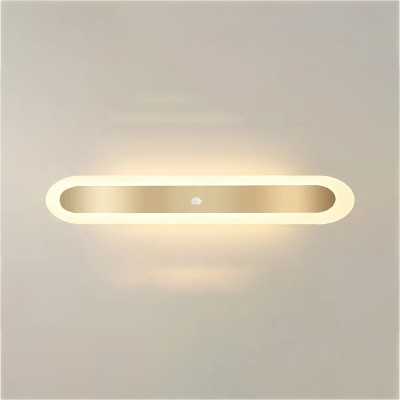 Plafonnier LED géométrique doré encastré pour salon