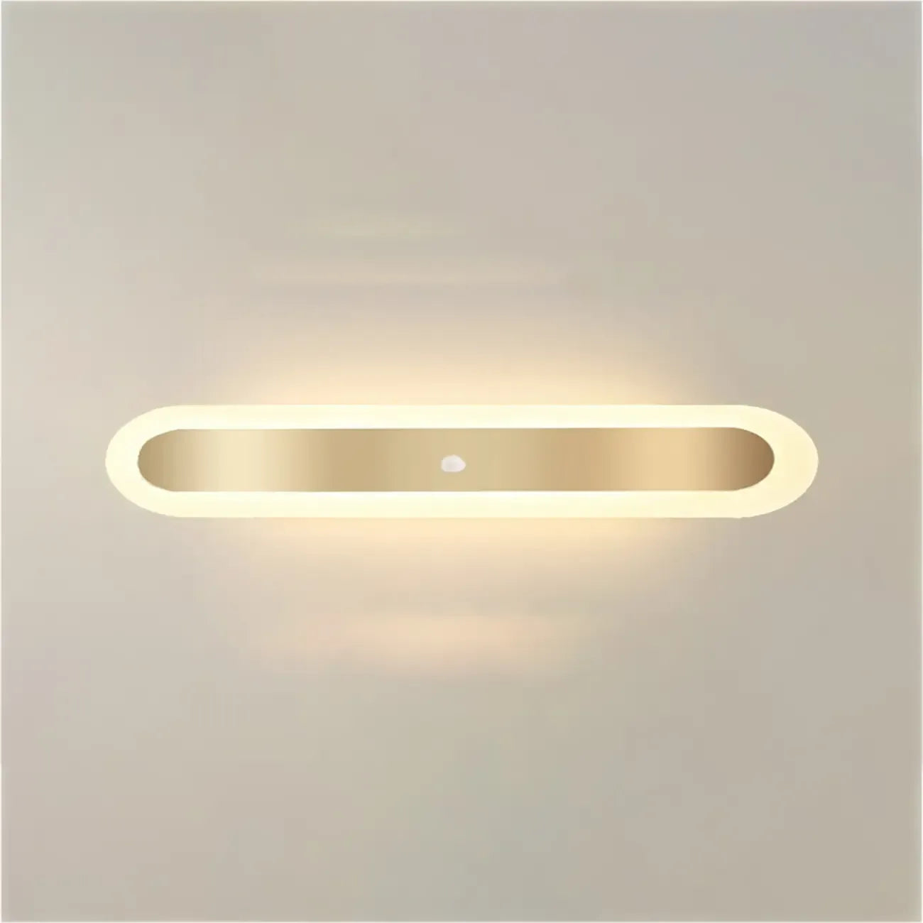 Plafonnier LED géométrique doré encastré pour salon