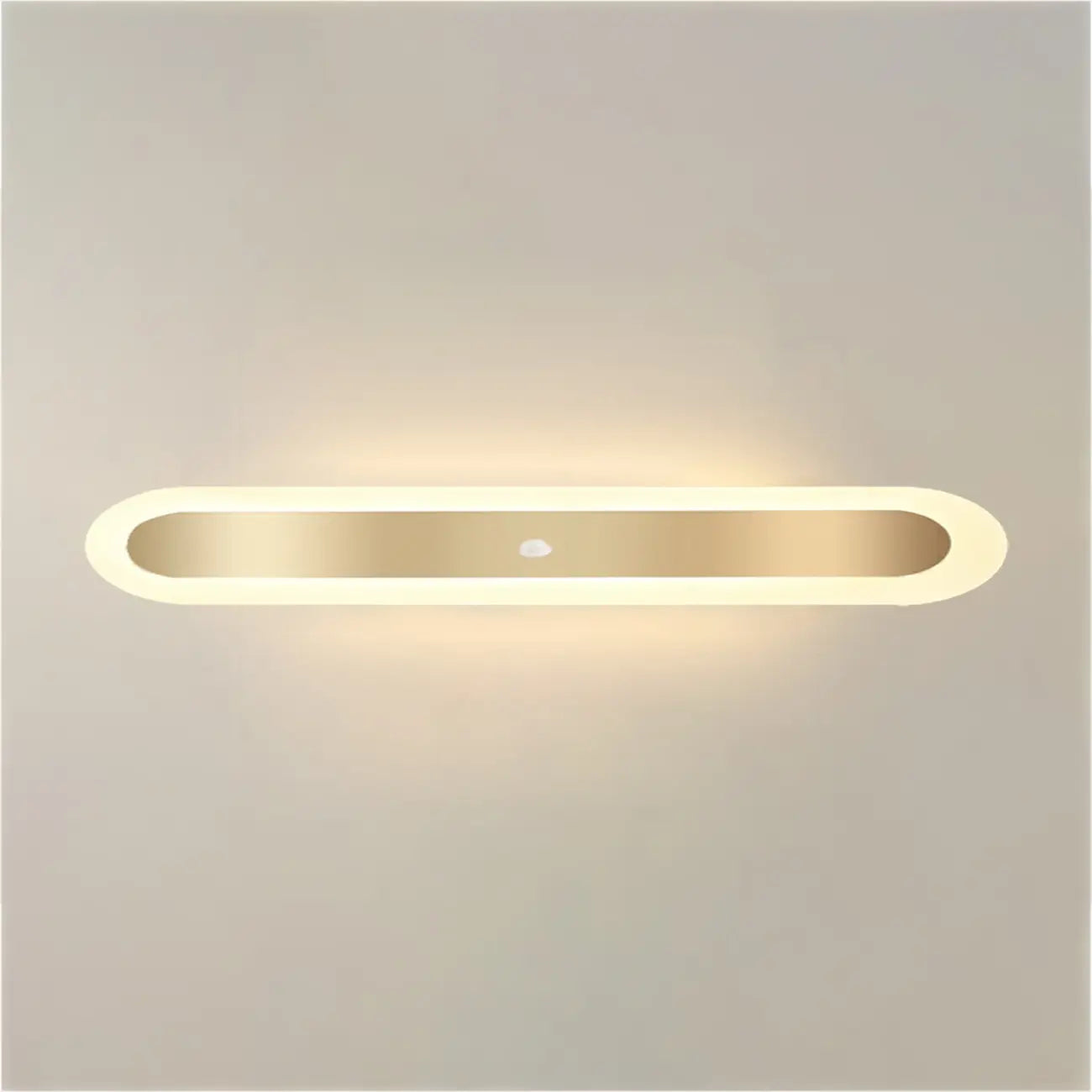 Plafonnier LED géométrique doré encastré pour salon