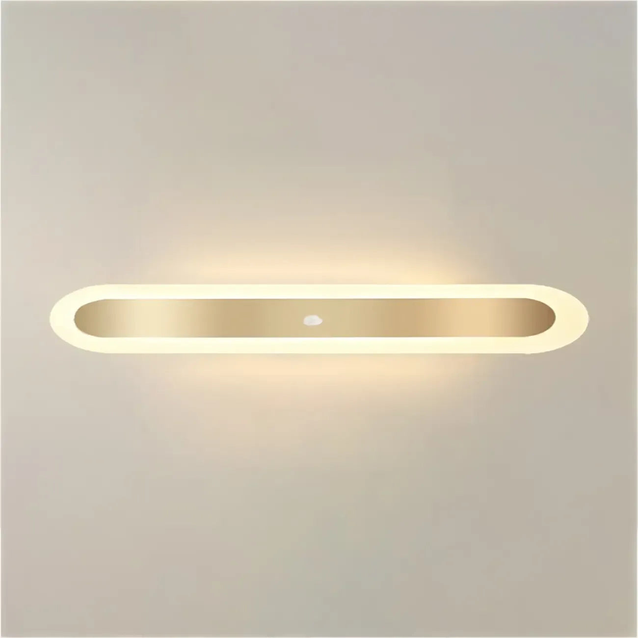 Plafonnier LED géométrique doré encastré pour salon