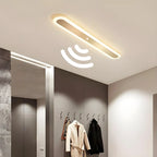 Plafonnier LED géométrique doré encastré pour salon