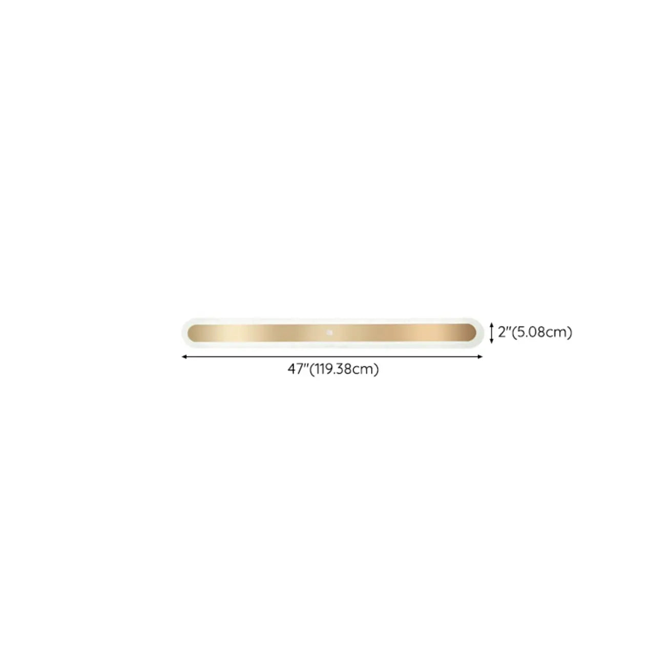 Plafonnier LED géométrique doré encastré pour salon