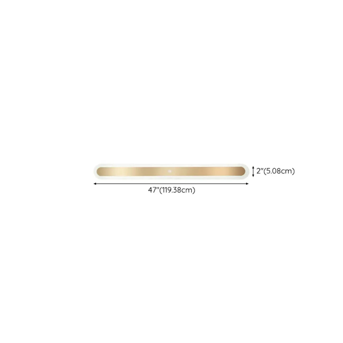 Plafonnier LED géométrique doré encastré pour salon