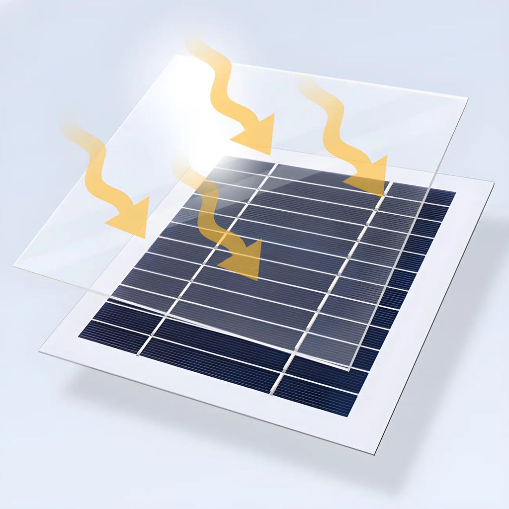 Lampes solaires d'extérieur élégantes en forme de maison, à LED, noires