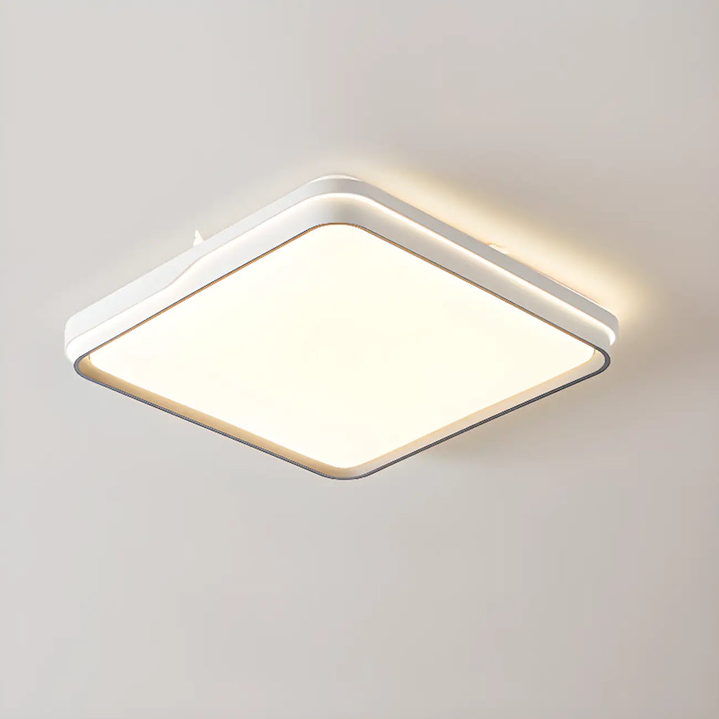 Plafonnier LED encastré à intensité variable avec abat-jour, idéal pour le salon