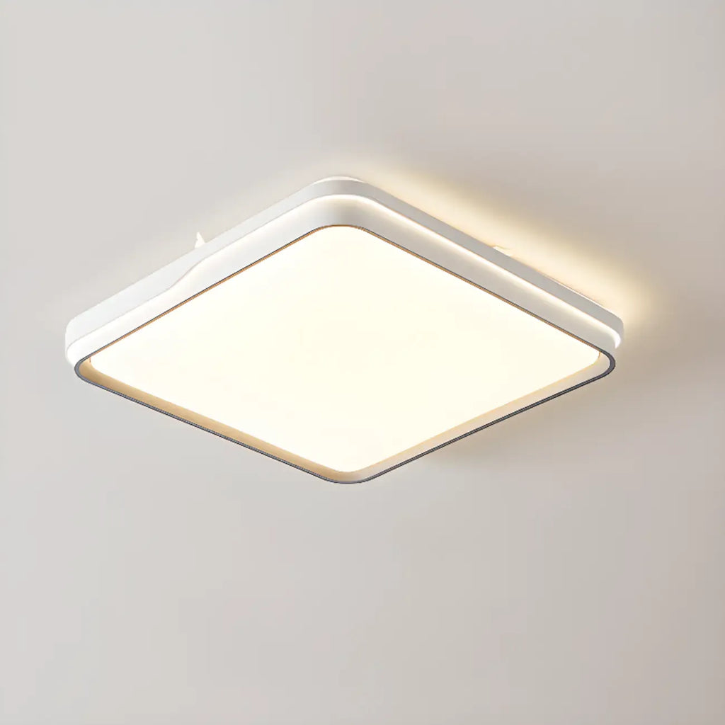 Plafonnier LED encastré à intensité variable avec abat-jour, idéal pour le salon