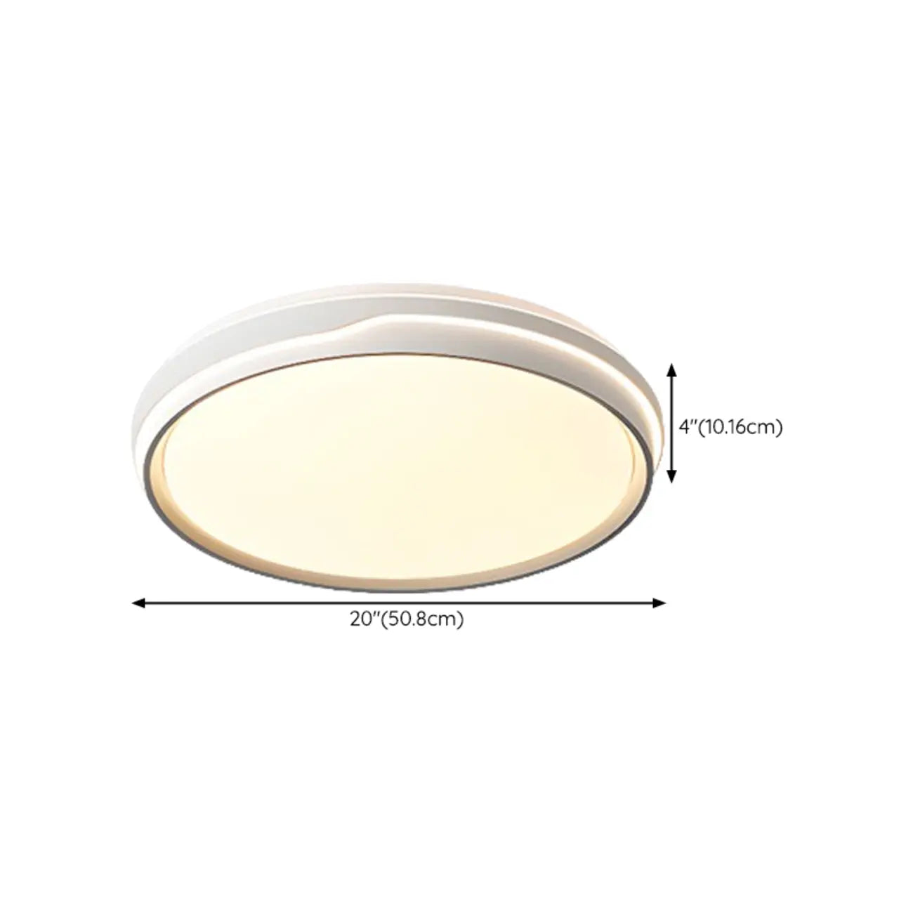 Plafonnier LED encastré à intensité variable avec abat-jour, idéal pour le salon