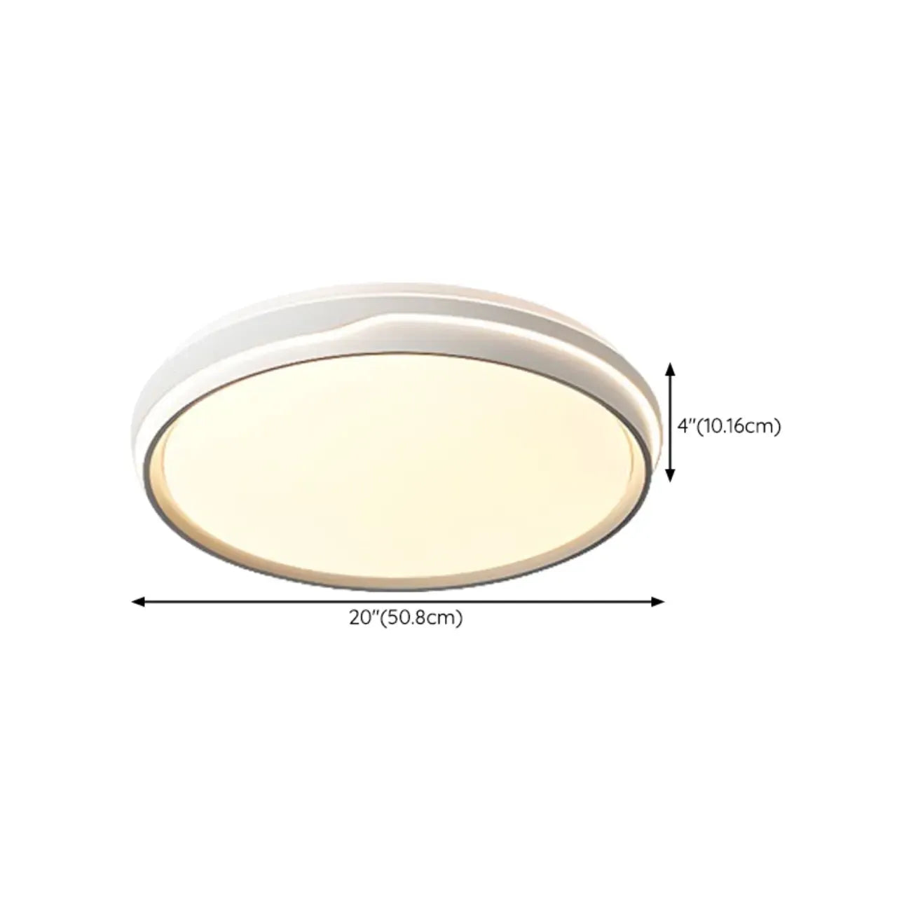 Plafonnier LED encastré à intensité variable avec abat-jour, idéal pour le salon