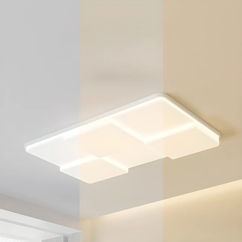 Plafonnier LED encastré en acrylique pour usage résidentiel