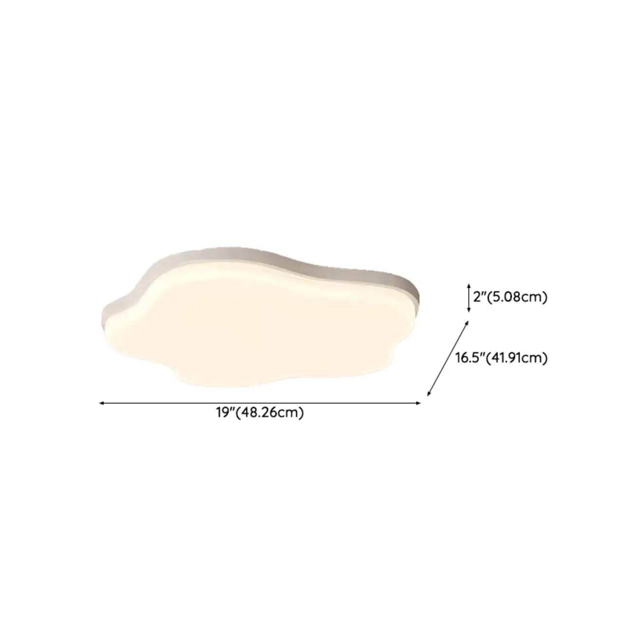 Plafonnier LED encastré en acrylique pour usage résidentiel