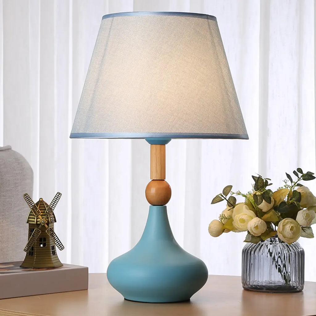 Lampe de table géométrique grise moderne pour salon
