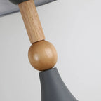 Lampe de table géométrique grise moderne pour salon