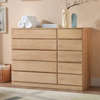 Commodes doubles classiques en bois avec 7 tiroirs