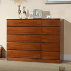Commodes doubles classiques en bois avec 7 tiroirs