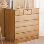 Commodes doubles classiques en bois avec 7 tiroirs