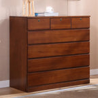 Commodes doubles classiques en bois avec 7 tiroirs