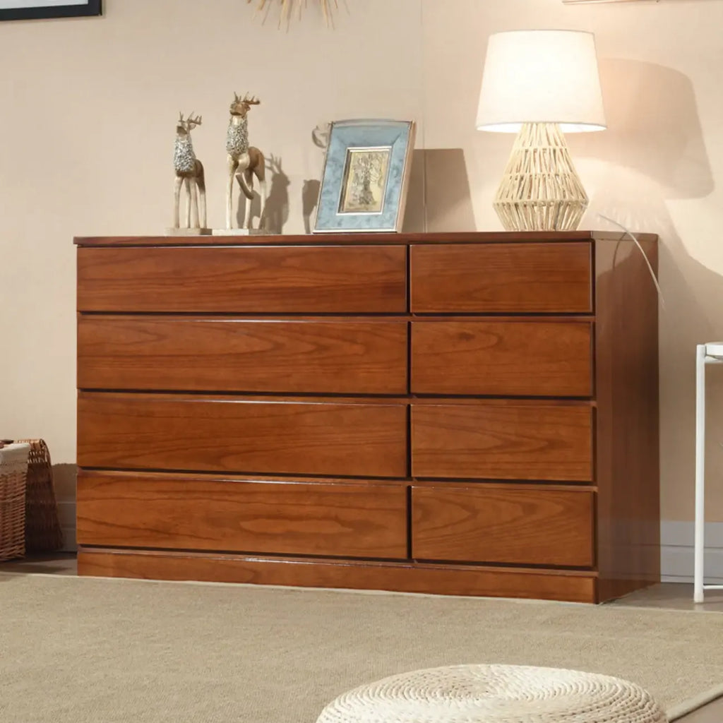 Commodes doubles classiques en bois avec 7 tiroirs