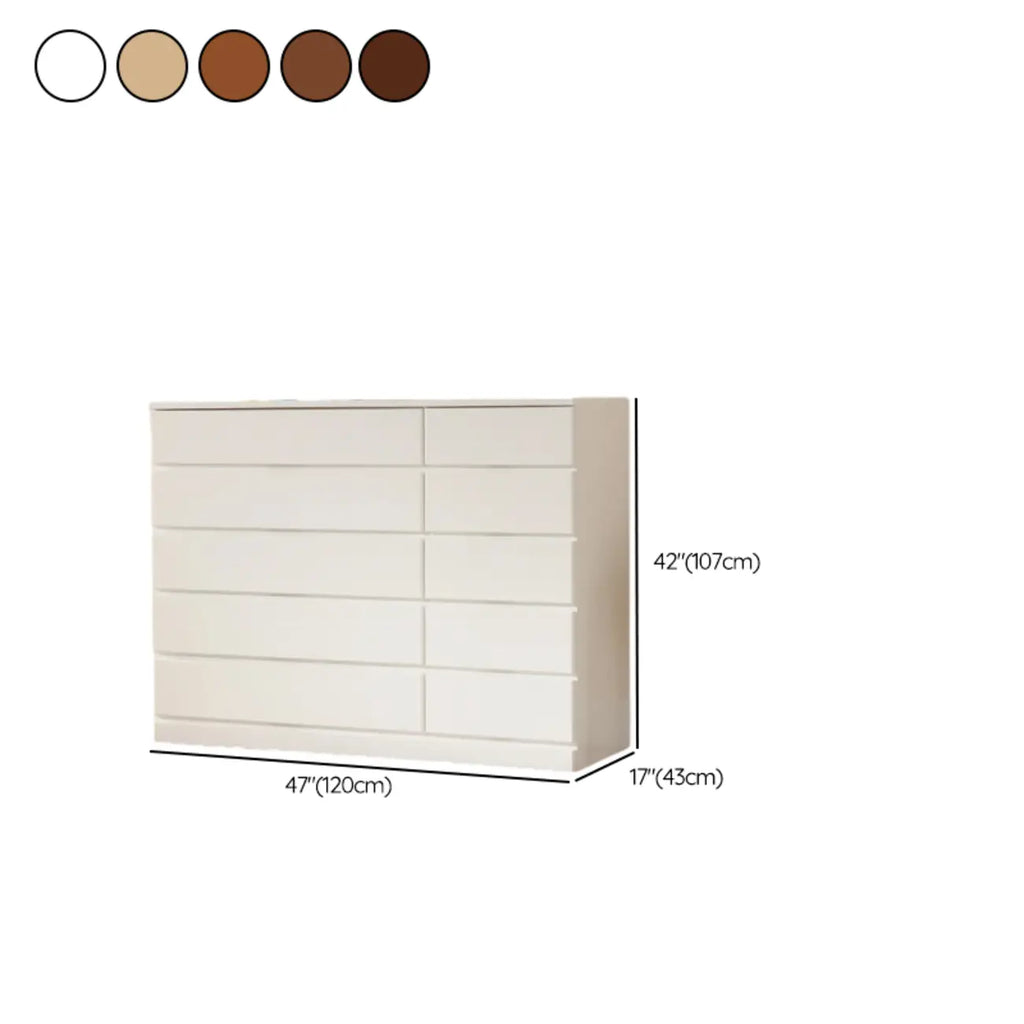 Commodes doubles classiques en bois avec 7 tiroirs