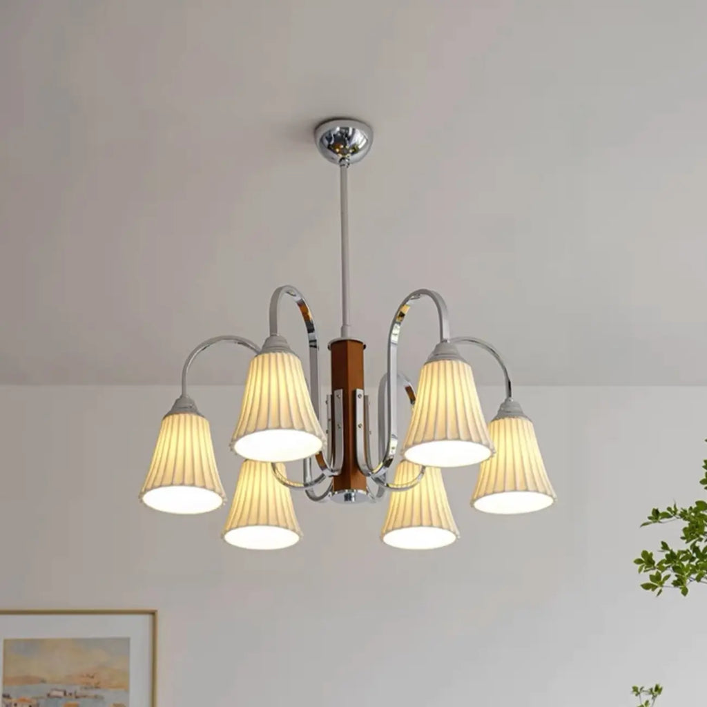Lustre moderne géométrique en céramique à plusieurs lumières