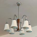Lustre moderne géométrique en céramique à plusieurs lumières