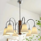 Lustre moderne géométrique en céramique à plusieurs lumières