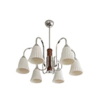 Lustre moderne géométrique en céramique à plusieurs lumières