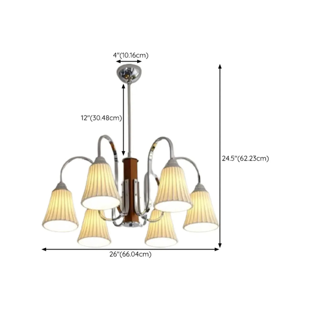 Lustre moderne géométrique en céramique à plusieurs lumières