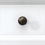 Commode élégante en bois blanc à 9 tiroirs avec poignée en métal