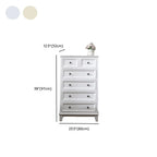 Commode élégante en bois blanc à 9 tiroirs avec poignée en métal