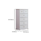 Commode élégante en bois blanc à 9 tiroirs avec poignée en métal