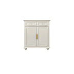 Buffet contemporain en bois blanc à 3 tiroirs