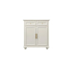 Buffet contemporain en bois blanc à 3 tiroirs