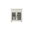 Buffet contemporain en bois blanc à 3 tiroirs