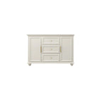 Buffet contemporain en bois blanc à 3 tiroirs