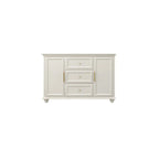 Buffet contemporain en bois blanc à 3 tiroirs