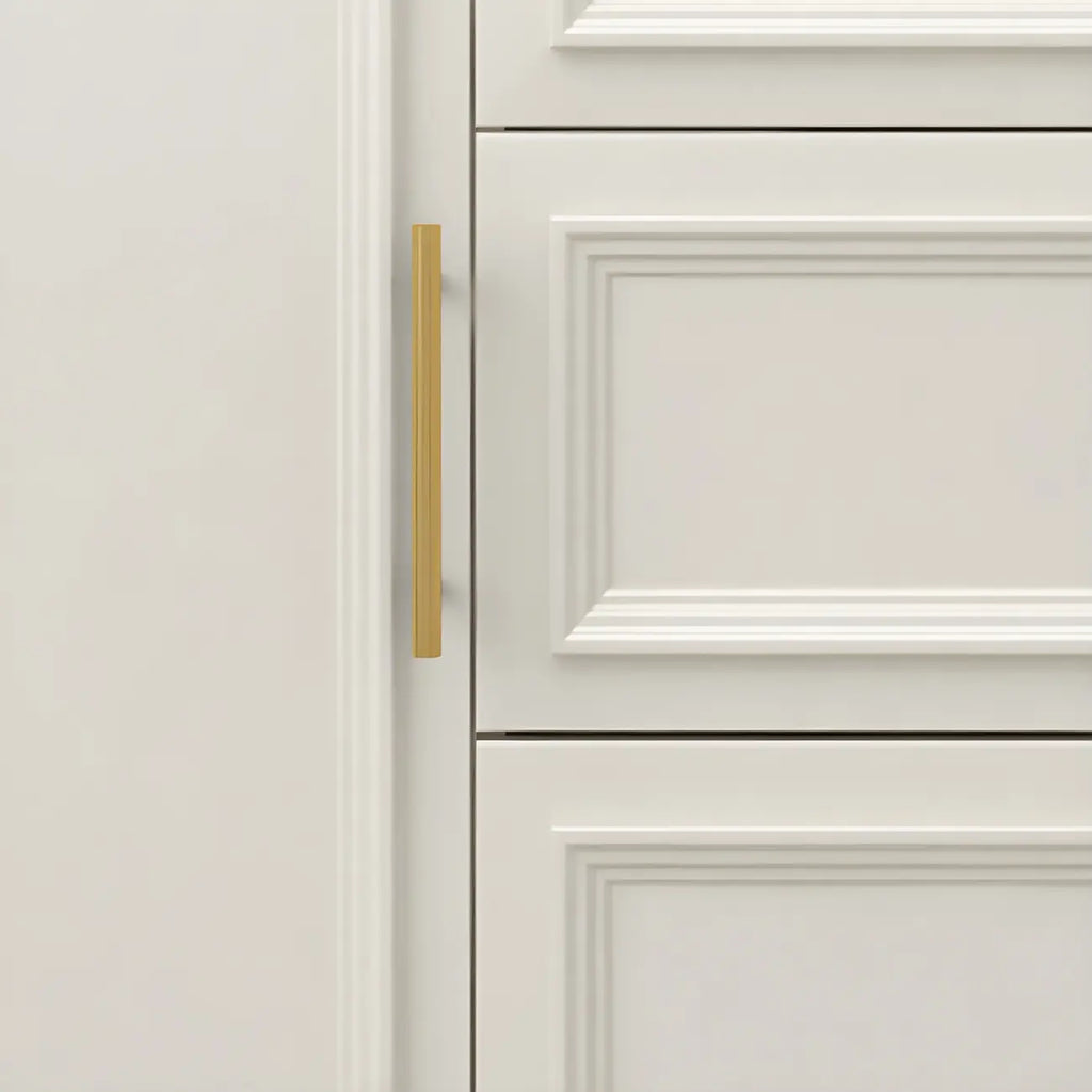 Buffet contemporain en bois blanc à 3 tiroirs