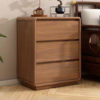 Commode console cubique en bois brun à 8 tiroirs