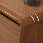 Commode console cubique en bois brun à 8 tiroirs