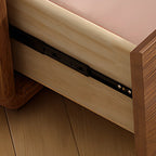 Commode console cubique en bois brun à 8 tiroirs