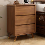 Commode console cubique en bois brun à 8 tiroirs