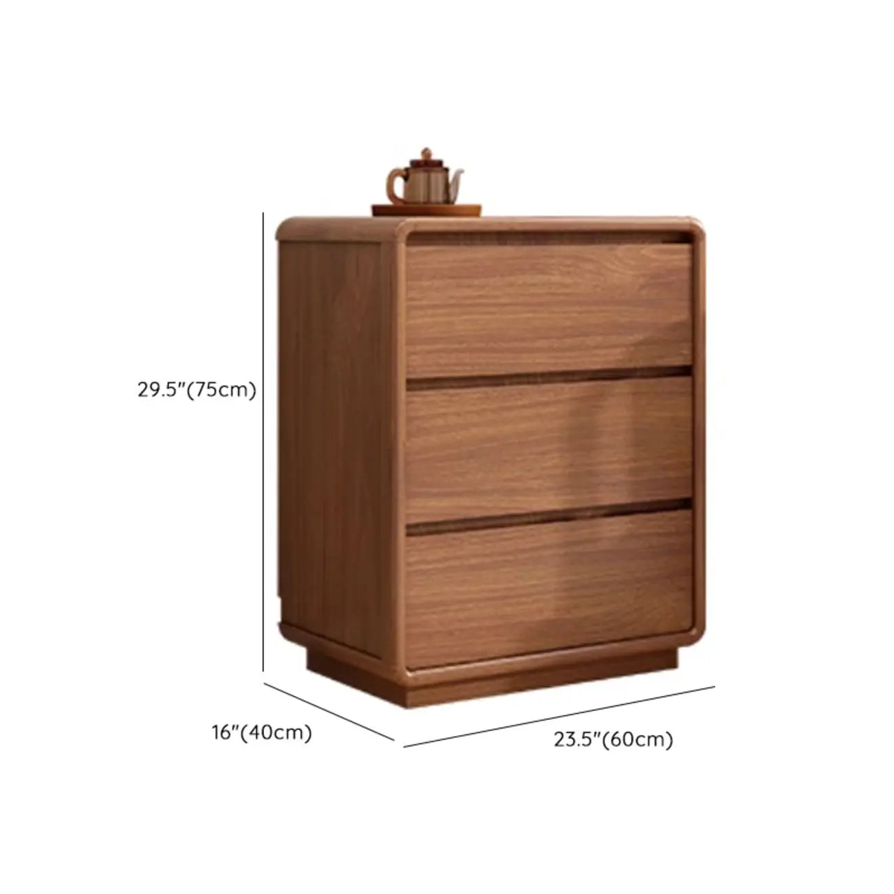 Commode console cubique en bois brun à 8 tiroirs