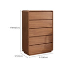 Commode console cubique en bois brun à 8 tiroirs