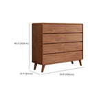 Commode console cubique en bois brun à 8 tiroirs