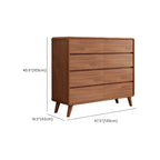 Commode console cubique en bois brun à 8 tiroirs
