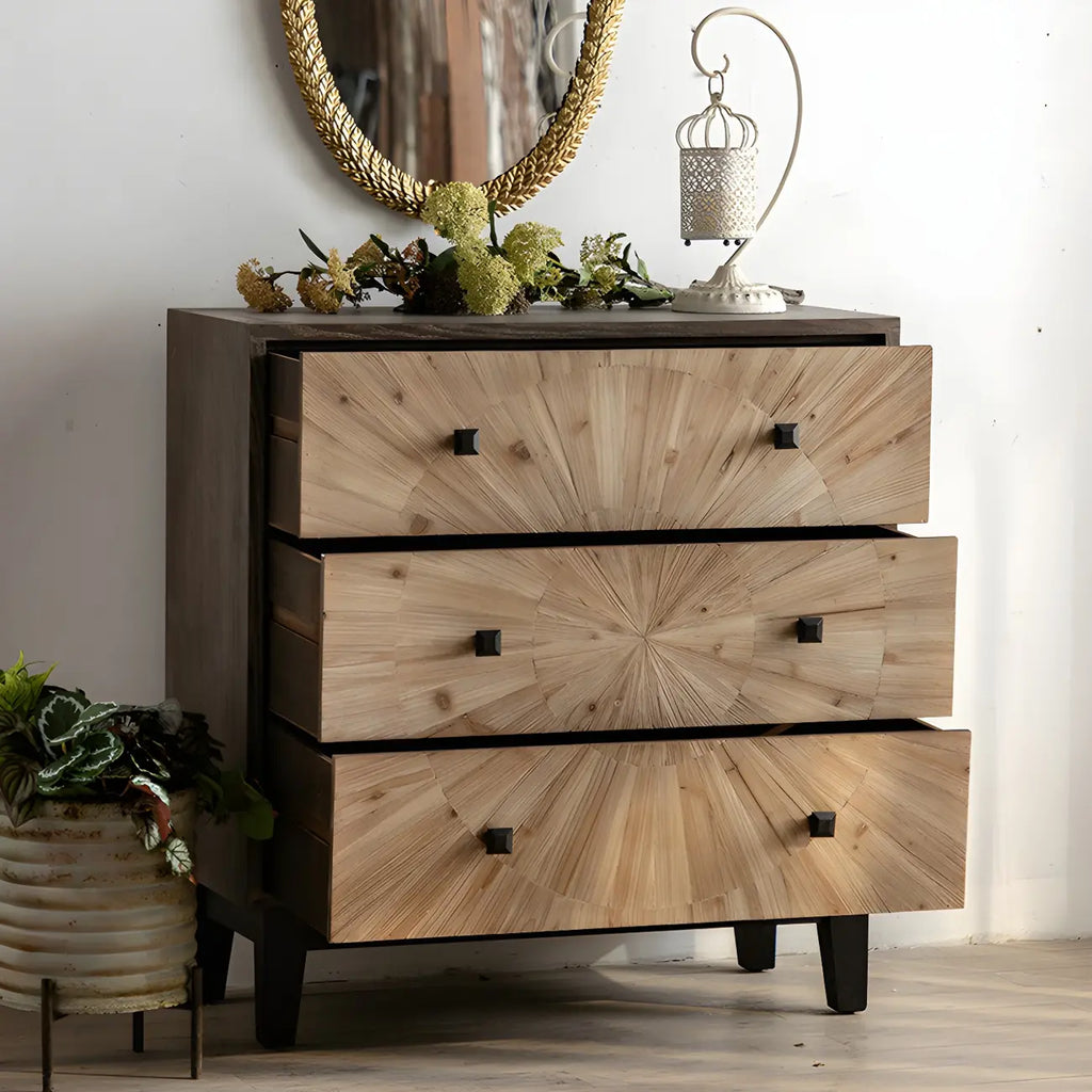 Charmante commode en bois, finition naturelle