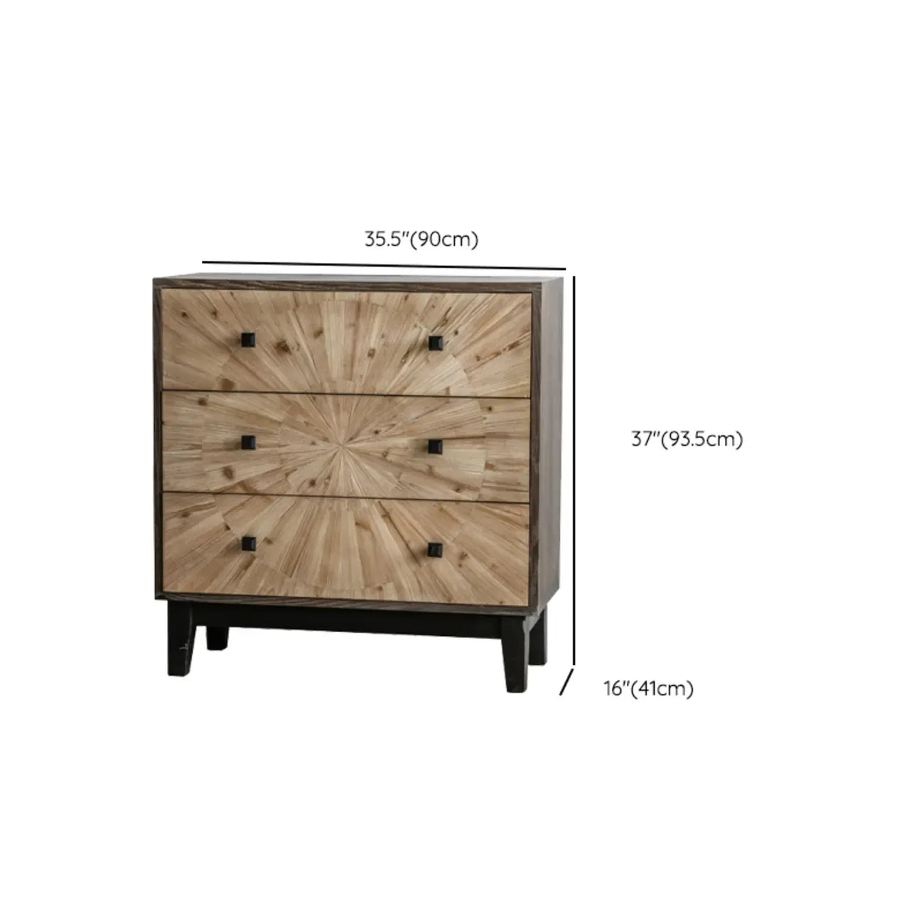 Charmante commode en bois, finition naturelle