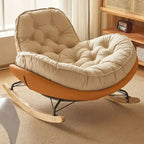 Fauteuil à bascule confortable en flanelle à large assise pour l'intérieur