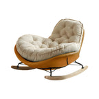 Fauteuil à bascule confortable en flanelle à large assise pour l'intérieur