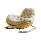 Fauteuil à bascule confortable en flanelle à large assise pour l'intérieur